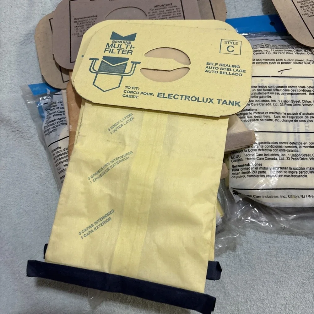Lot‎ of  13 Bags Home Care Vacuum Bags For Electrolux Canister Tank #3020